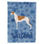 Caniche en polyester à 2 côtés 40 x 28 po standard welcome drapeau maison-957492990