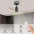 53" Flush Mount LED Ceiling Fan with Remote Control