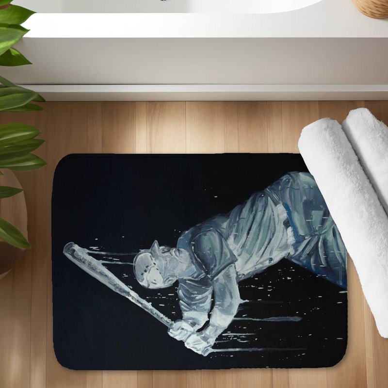 Genica Non-Slip Bath Mat, 24" W x 17" L