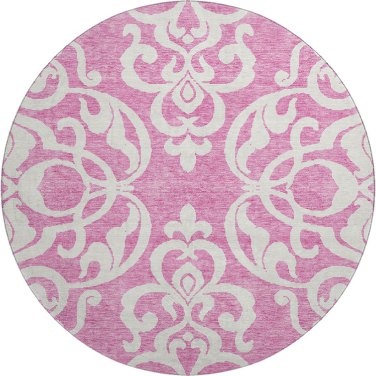 Premium Machine Washable Prisco Blush Rug