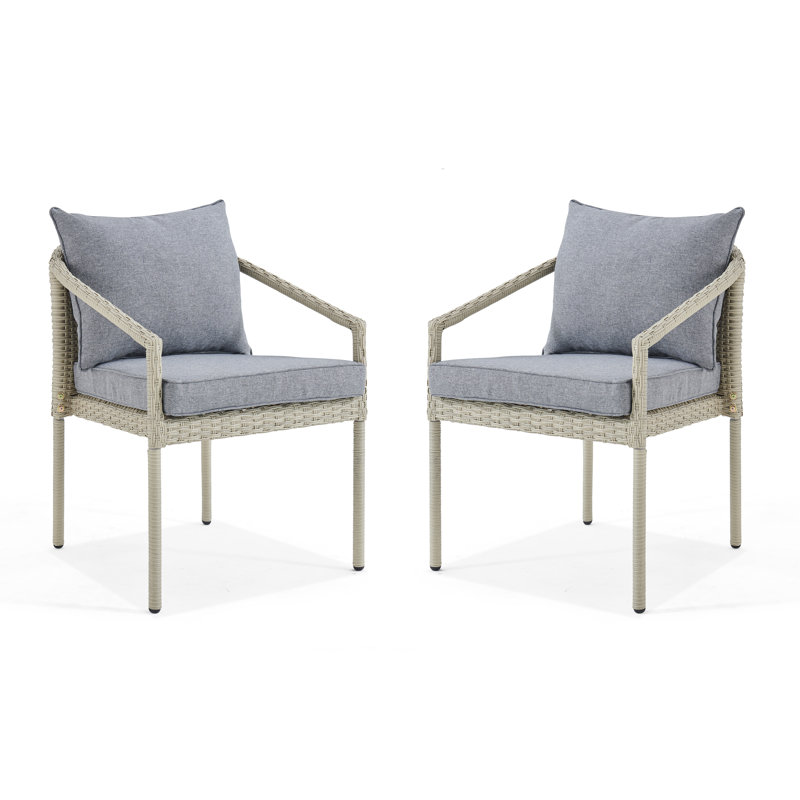 Ensemble de chaises d'extérieur avec coussins Pancoast