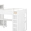 Grand lit mezzanine avec garde-robe et bureau-433730260