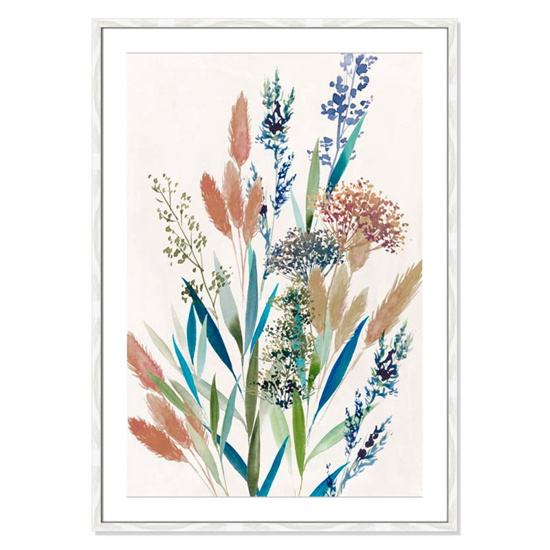«Pearls Of Perfection» par Casa Fine Arts, H 41,5 po x l 29,5 po x P 0,75 po, Cadre à grain de bois blanc