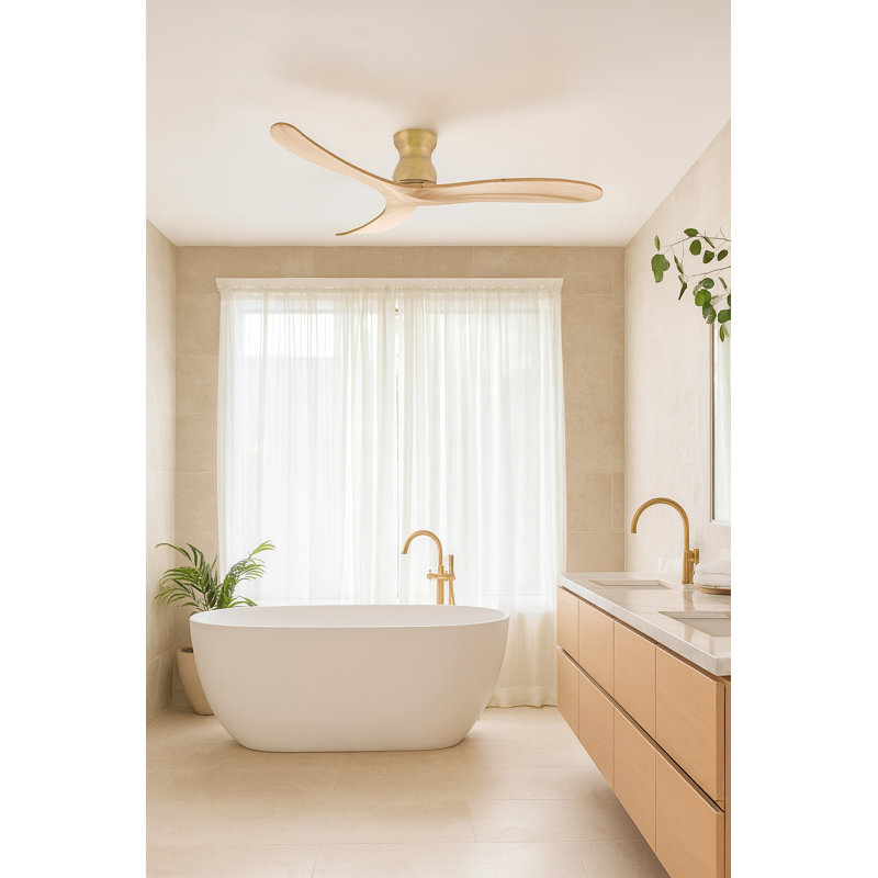 Ventilateur de plafond intelligent 60 po avec télécommande Hinkley Swell