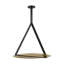 Peter Bristol Cymbal 1-light X-Large Pendant in Dark Bronze/Natural Brass with Brass shade-15668496