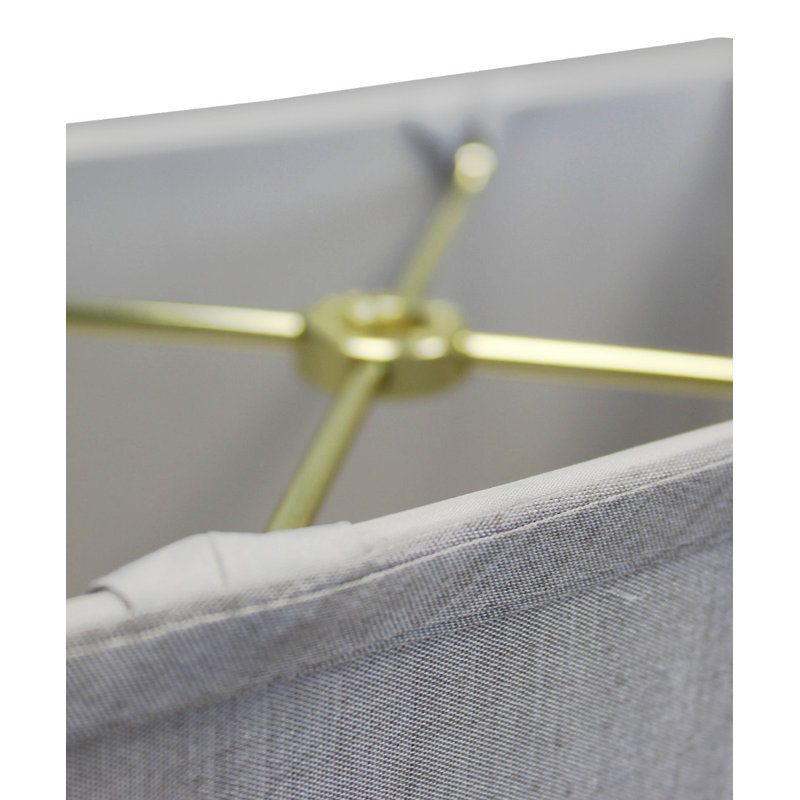 9'' H x 6.5'' W Linen Rectangle Lamp Shade