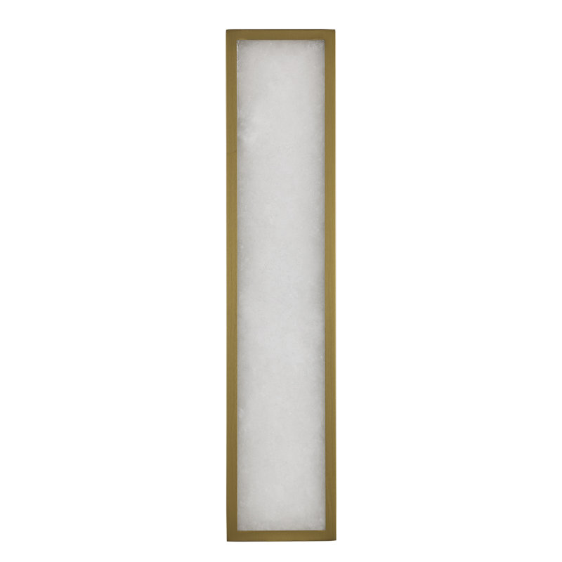 Marilis LED 22" Spanish Alabaster Wall Sconce, Antique Gold