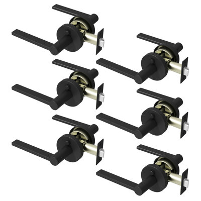 Muse Privacy Door Lever Modern Concealed Design For (Bed & Bath) – Sleek Minimalist Style in Matte Black