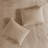 3 Piece Split Corner Pleated Quilted Bedspread Khaki Queen