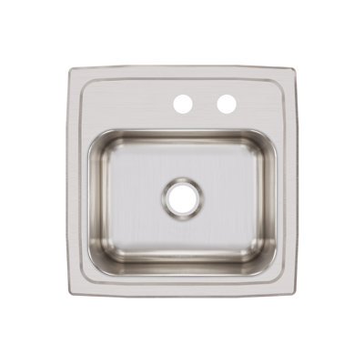 Lustertone 15" L x 15" W Dual Mount Kitchen Sink