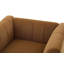 Chaise d'appoint moderne avec dossier capitonné et accoudoirs arrondis Kesten-133286599