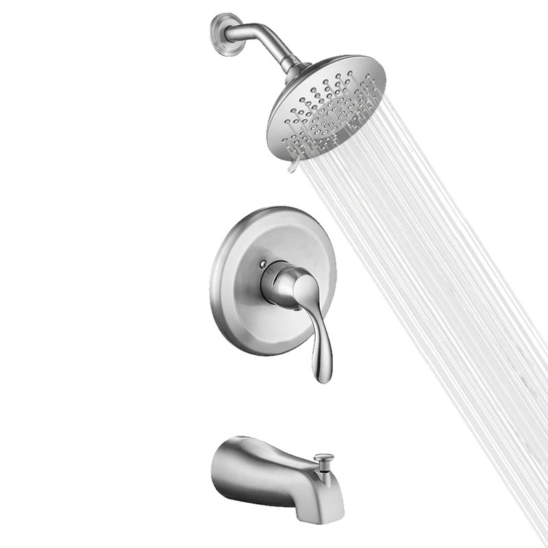 All-In-One Kit with Rough in-Valve, Brushed Nickel