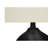 Lighting, 17"H, Table Lamp, Black Ceramic, Ivory / Cream Shade, Transitional