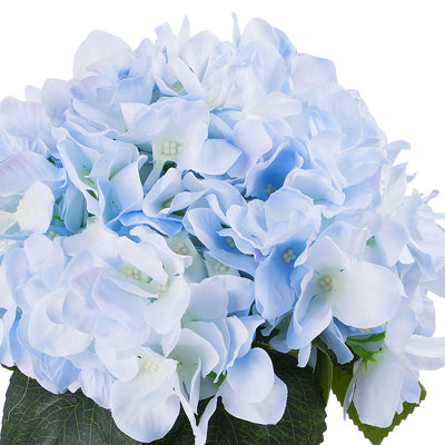 Silk Hydrangea Arrangement in Vase