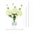 Hydrangea Floral Arrangement in Glass Vase