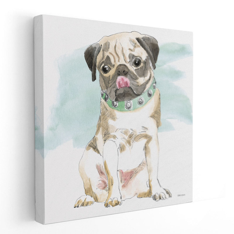 Glamour Pups X - reproduction d'art sur toile, H 16 po x l 16 po