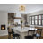 Modern Drum Semi Flush Mount Ceiling Light With Textured Glass Shade