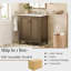 Meuble-lavabo de salle de bain rétro 30 po avec lavabo en céramique