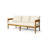 Lorene Outdoor 5-Piece Acacia Wood Conversation Set With Water-Repellent Cushions