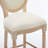 Solid Wood Bar Stools Set Of 2, Classic French Country Wooden Barstools With Upholstered Seating-1756794023