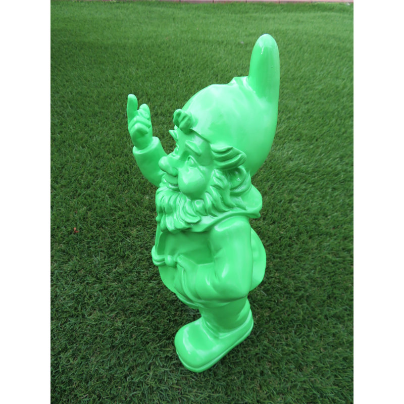 McLoud Fantasy & Sci-Fi Weather Resistant Plastic Garden Statue, Lime Green