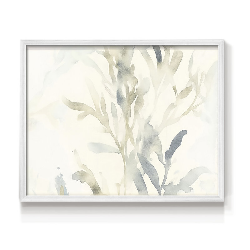 Série abstraite - XXV III - Reproduction encadrée - Restickable, H 8 po x l 10 po, Blanc