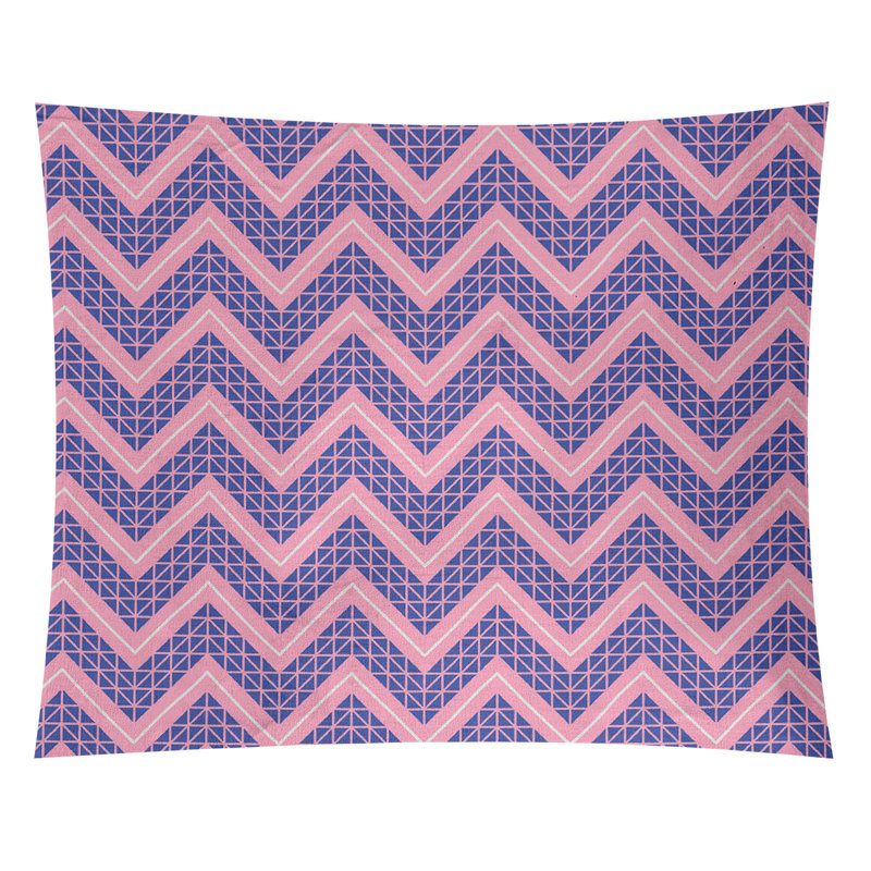 Tapisserie Stephenie, H 51 po x l 60 po, Rose / Bleu