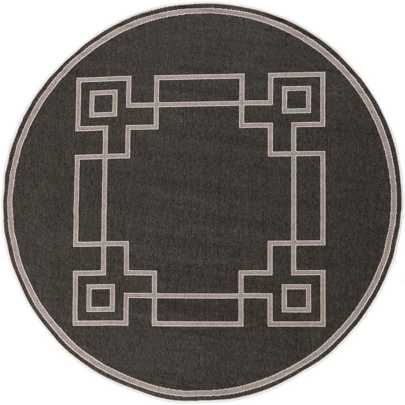 Amherst Geometric Rug, Round 8'9"