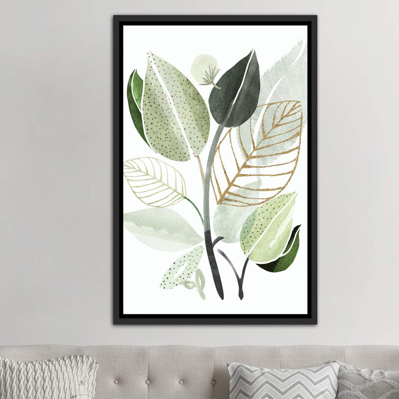 « forest bouquet », impression, H 26 po x l 18 po x P 1,5 po, Toile avec cadre noir