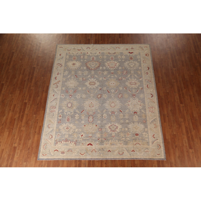 Vegetable Dye Oushak Turkish Area Rug 10