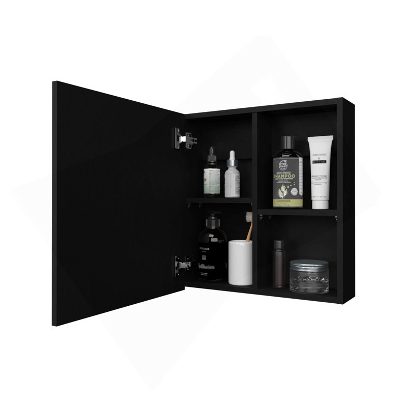 Armoire à pharmacie Wenge avec miroir inclus et 1 porte, Wengé