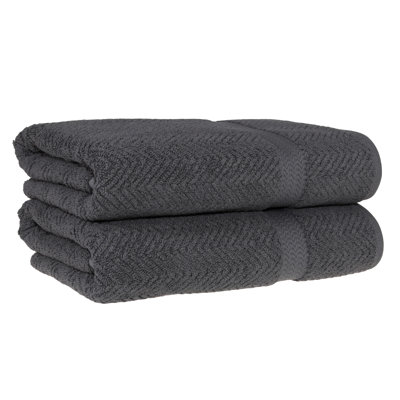 Herringbone Turkish Cotton Super Plush Bath Towel