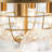 4-light Handcrafted Glass Bubble Semi-flush Mount