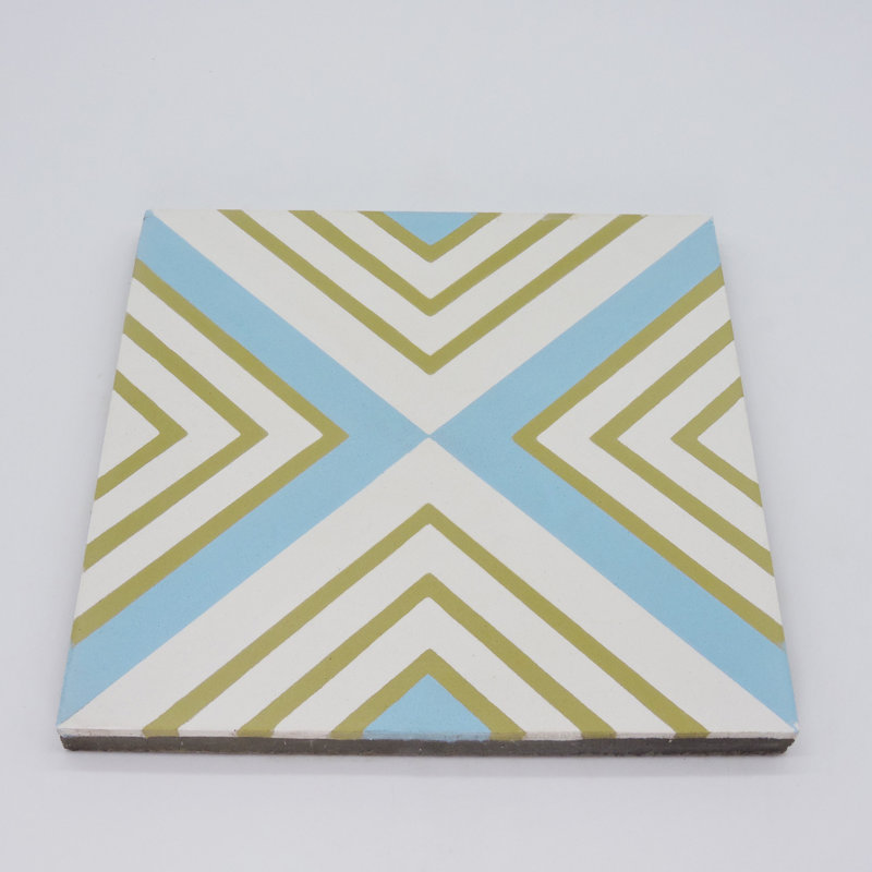 Mazagan 8" x 8" Cement Patterned Wall & Floor Tile