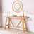 Farmhouse A- Frame Wood Console Table, 58.5"