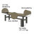 4 - Person Pine Solid Wood Solid Wood Top Trestle Dining Set