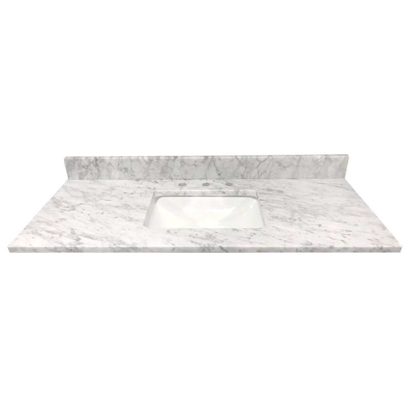 49 Marble Material 1 Single Bathroom Vanity Top Yes Sink