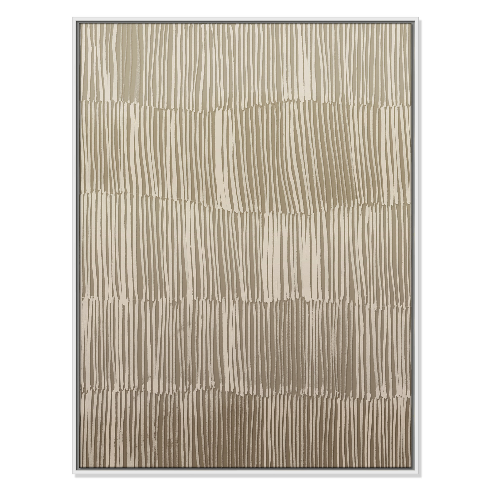 Linear Calm I Print by , 41.5" H x 31.5" W, White Floater