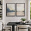 «Landscape Abstract Shapes Illustration», reproduction encadrée sur toile 2 pièces-91069264-91069265