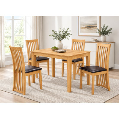 Larissa 4 -Person Solid Wood Dining Set