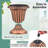 18 inch Tall Vintage Planters with Pedestal Base & Pre-marked Drain Hole -1824722661-1824722656