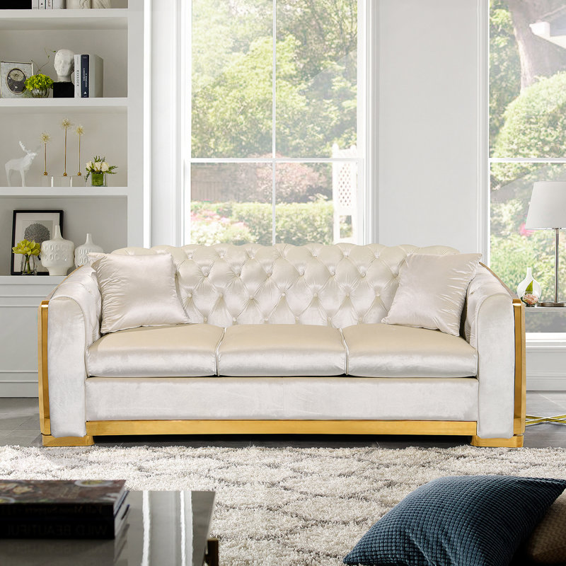 Ensemble de canapé Chesterfield Velvet Luxury