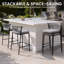 Tabouret de bar d'extérieur 26 po 2 personnes-74736851-74736862