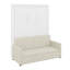 Lit escamotable double avec coussin-948378317
