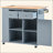 Kitchen Island With Power Outlet,Kitchen Storage Island With Drop Leaf And Rubber Wood,Open Storage And Wine Rack,5 Wheels,With Adjustable Storage For Home, Kitchen, And Dining Room, Grey Blue-934773029