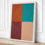 Four Colour Geometry Geometric - Wrapped Canvas-624533513-624533519