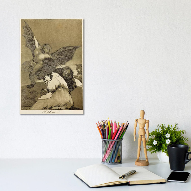 Snitches? (Illustration from Los Caprichos) by Francisco Goya - 1 Piece Wrapped Canvas Painting
