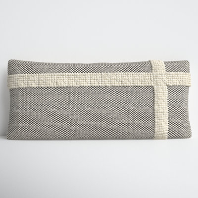 Sefarina Striped Wool Lumbar Throw Pillow