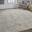 Wendover Transitional Floral & Botanical, Tan/Orange/Blue Area Rug-1212264907