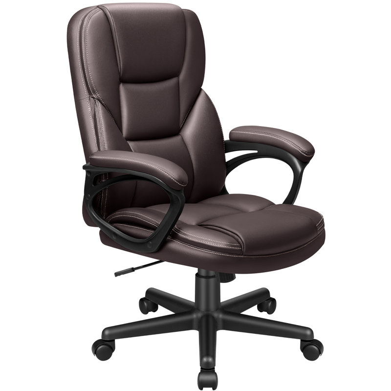 Lollie Executive Chair With Headrest, Brown